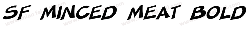 SF Minced Meat Bold Oblique字体转换